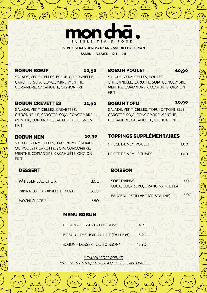 Mon Cha - Menu Image 1